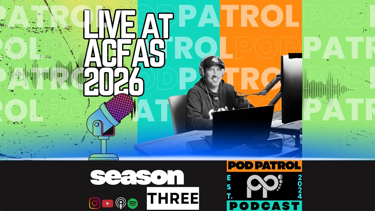 S3.E11 - LIVE at ACFAS 2026 - Insertional Achilles, Fibula Lag Screws & Ankle Fracture Plate vs Nail