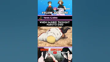 When Sasuke Thought Naruto Died Shorts Naruto Sasuke 