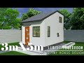 3mx5m (15sq.m) Simple Tiny House Design with 1 Loft Type Bedroom