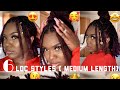 6 LOC STYLES ( MEDIUM LENGTH LOCS) ‼️