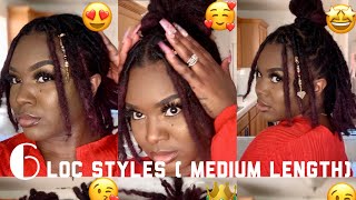 6 LOC STYLES MEDIUM LENGTH LOCS