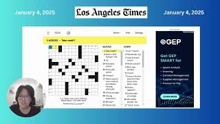 LA Times Crossword | January 4, 2025, Saturday