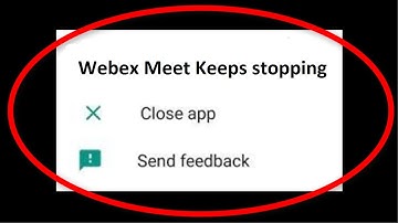 How To FIX Cisco Webex Meetings Keeps Stopping Error Android & Ios - Webex Meetings Not Open Problem