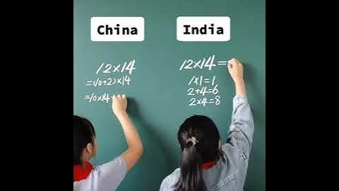 china vs india #matemática #shorts #aritmetica #trucos