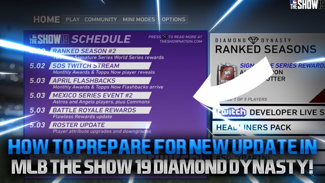 How To Prepare For Friday's Huge Update! MLB The Show 19 Diamond Dynasty