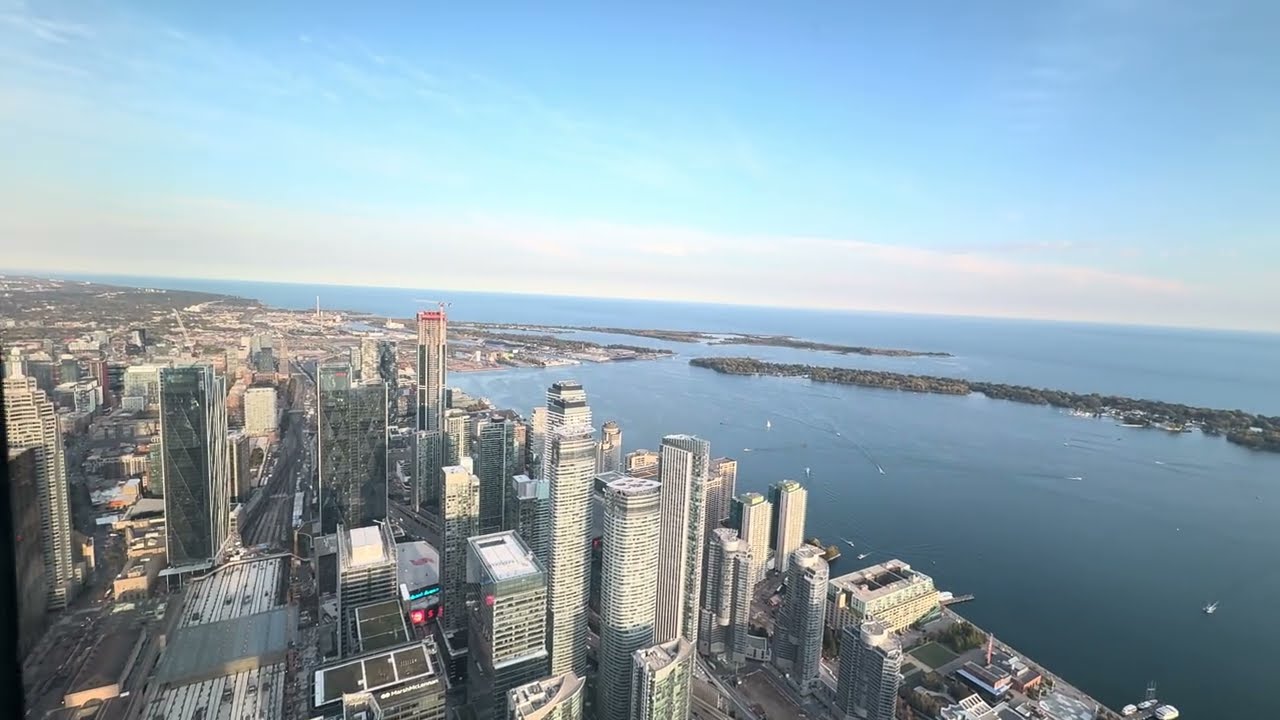 Toronto Harbour: A view from CNN tower