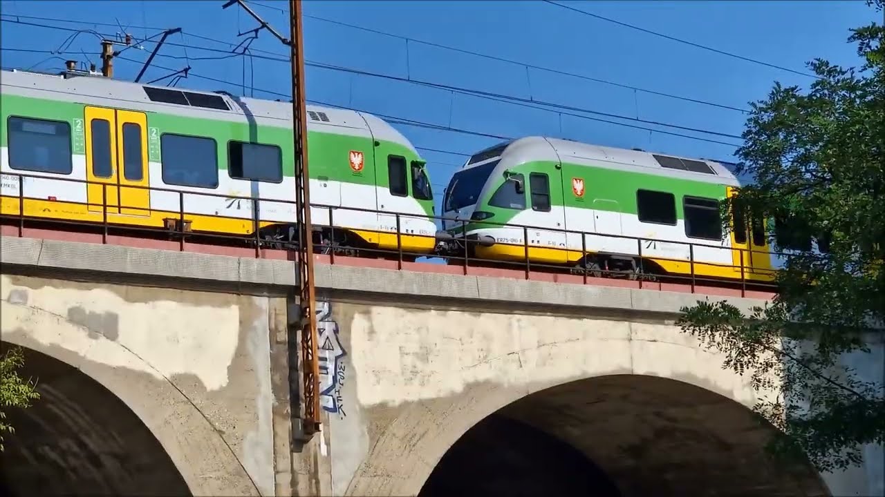 Pociągi EIP, EIC, IC, KM, SKM i IR Warszawa Powiśle 27.08.2024r.