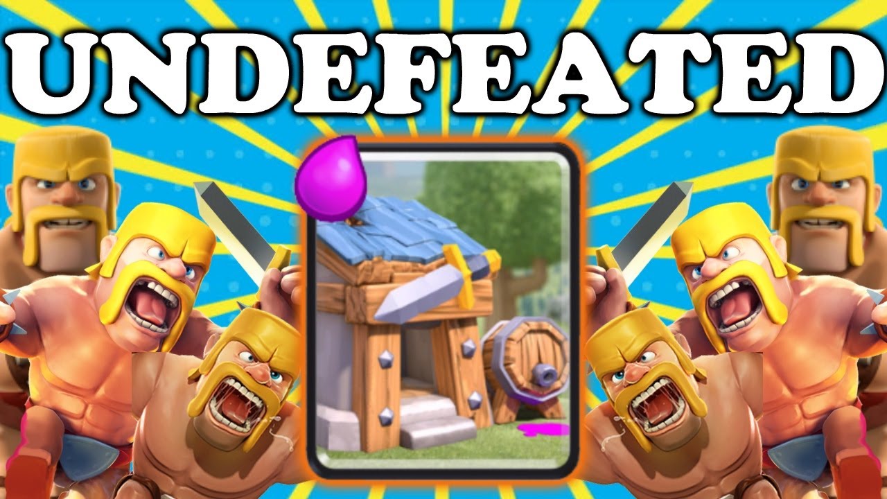 NEW UNDEFEATED BARBARIAN HUT DECK! - Clash Royale