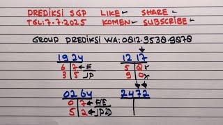 RUMUS JITU SGP KEPALA EKOR HARI INI || PREDIKSI SGP 07 JULI 2025 #BOCORAN SGP HARI INI