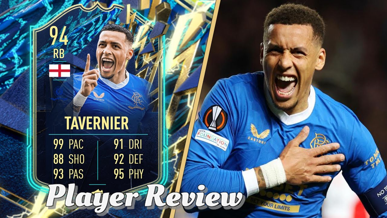 BEST RB ON FIFA!🔥94 TOTS JAMES TAVERNIER PLAYER REVIEW! FIFA 22 ULTIMATE TEAM