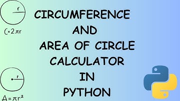 CIRCUMFERENCE AND AREA OF CIRCLE CALCULATOR IN PYTHON || EASY METHOD || TANMAY
