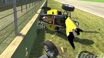 iRacing - New realistic damage model crashes