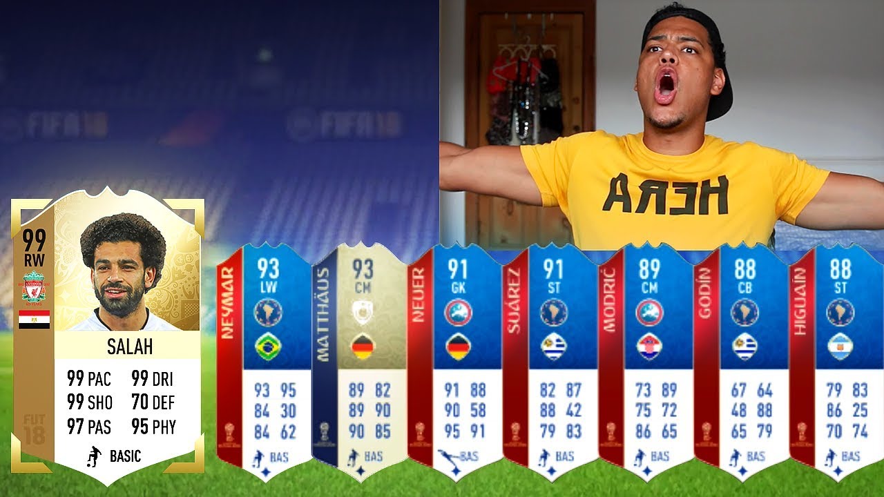 How To Pack The Rarest Card On Fifa 18 World Cup Mode Youtube