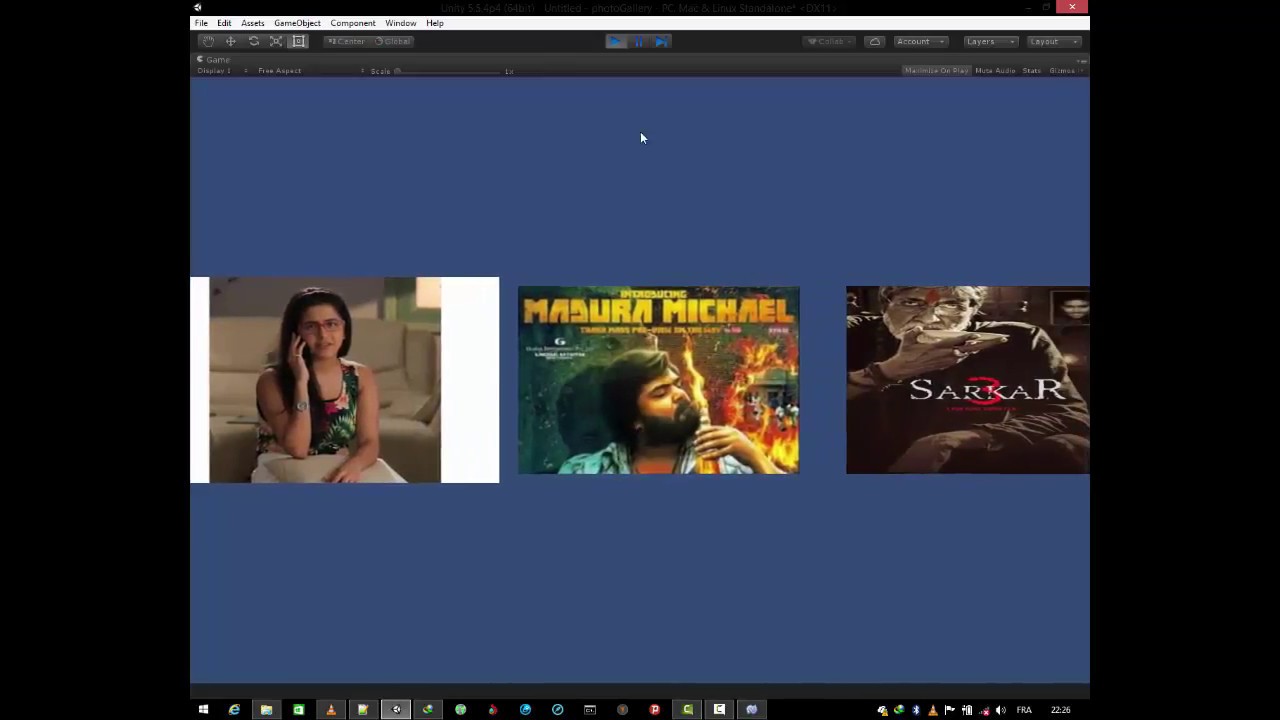 Unity 5 Mini Tutorial _How To Make a A Photos Gallery - YouTube