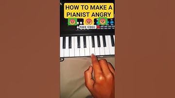HOW TO MAKE A PIANIST 🎹😮 ANGRY 😡 #piano #pianotutorial #tutorial #shorts #viral #trending #trend