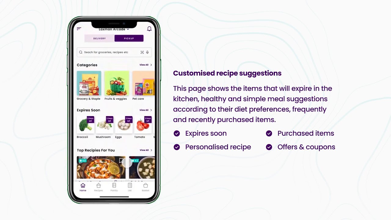 Grocy Fresh Case study Home page