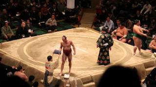 Sumo match at Ryōgoku Kokugikan, 25 January 2014