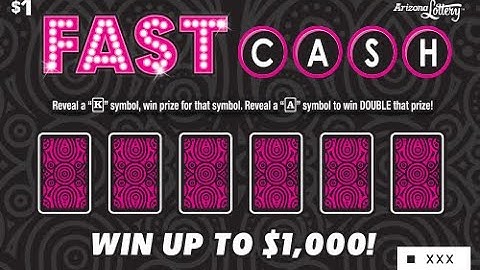 10 1$ Fast Cash scratchers from the AZ Lottery!