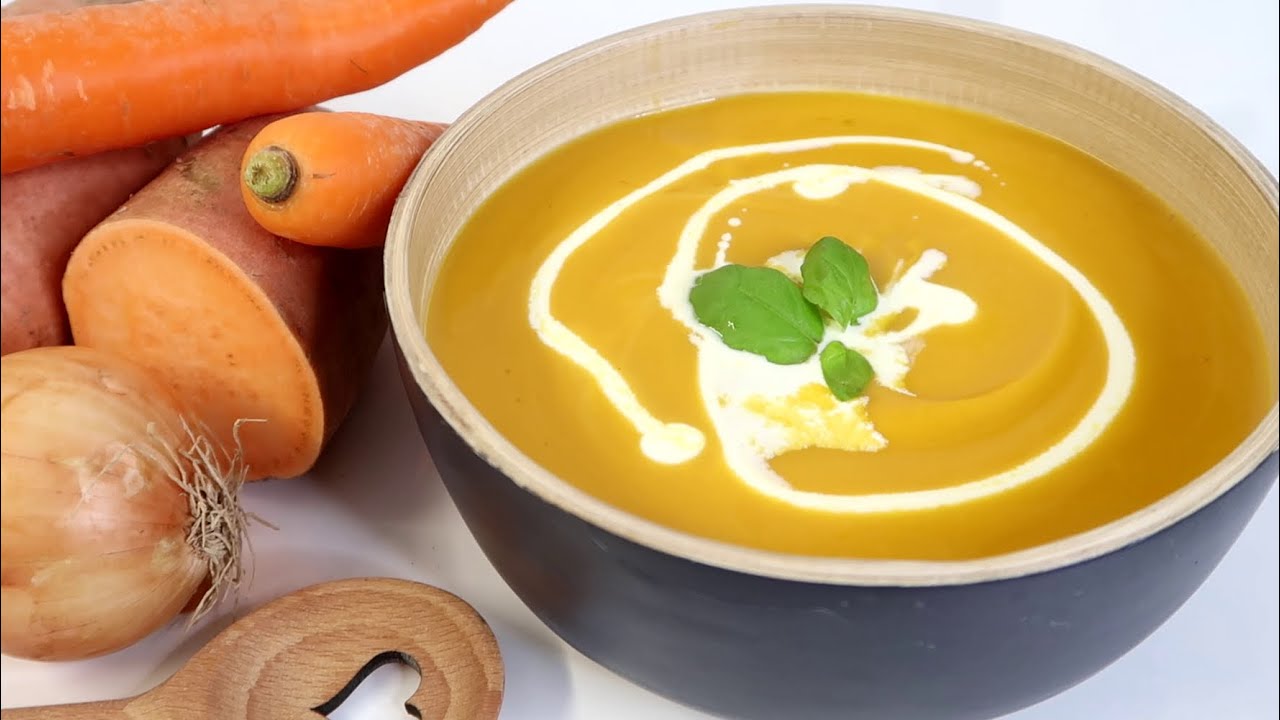 DAS BESTE Rezept für SÜSSKARTOFFELSUPPE mit KOKOSMILCH 🥣 Lecker & einfach #SUPPENZEIT
