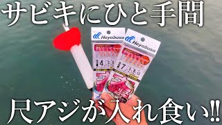 投げサビキ釣りで尺アジが連発！独り勝ちできるデカアジ狙い最強の裏技を紹介【車中泊釣り旅】