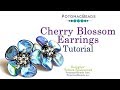 Cherry Blossom Earrings - DIY Jewelry Making Tutorial by PotomacBeads