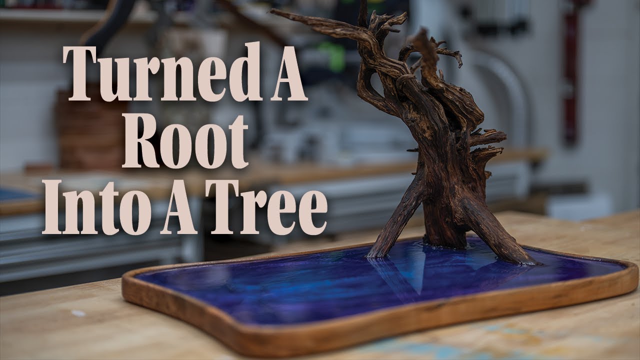 Epoxy Pond With A Tree Root | Creating A Stunning Sculpture