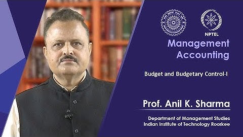 Budget and Budgetary Control-I