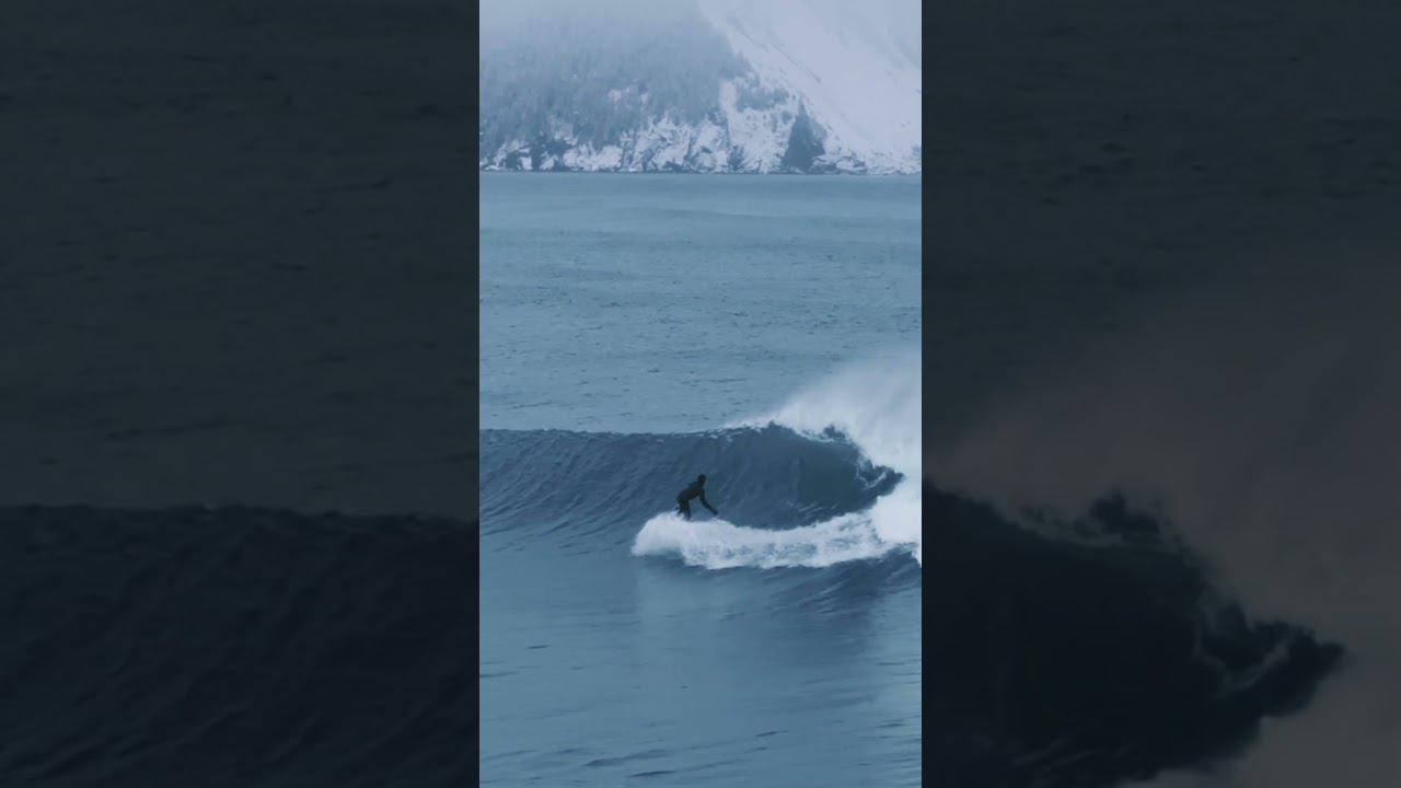 The determination #alaska #surf #snow #surfing