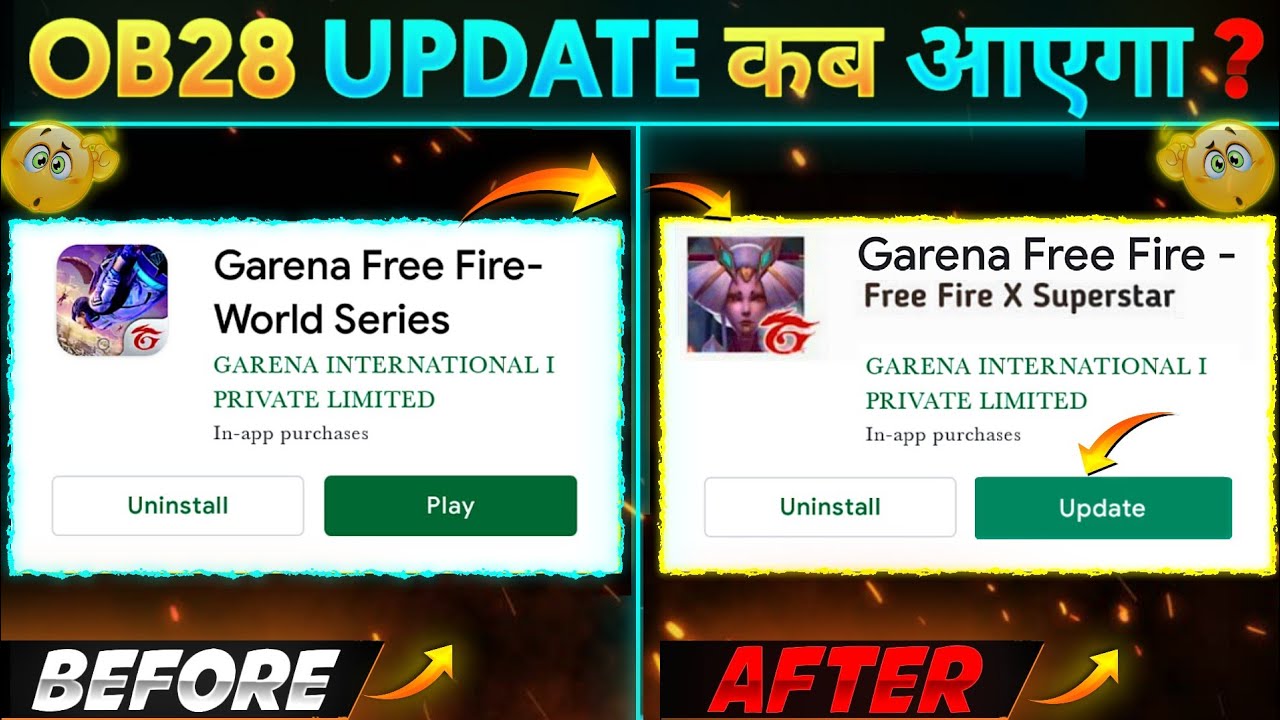 Free Fire Ob28 Update | Ob28 Update kab Aayega | Free fire Ob28 Update Date