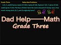 Daddy Help Grade Three Math Tutorial-40: Reduction problem
