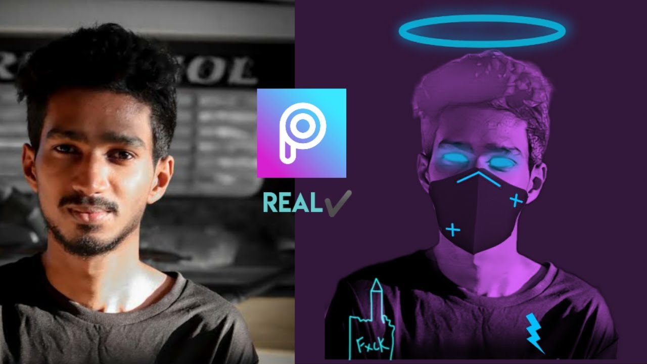 Neon Glowing Vector Art In Picsart Vector Art In Picsart Malayalam