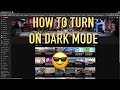 How to turn on youtube dark mode