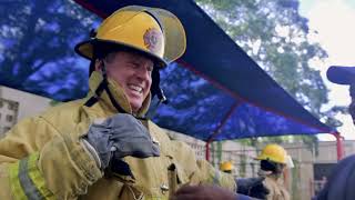 Burke at Work with the Fire Science Academy