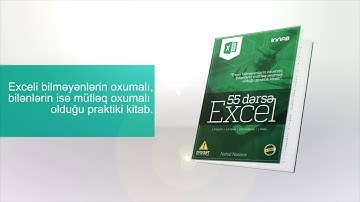 "55 dərsə Excel" kitabı - video çarx