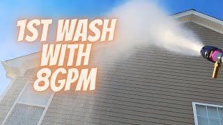 8GPM House Wash (WOW) Pressure Washing with 8gpm XJet and M5 DS