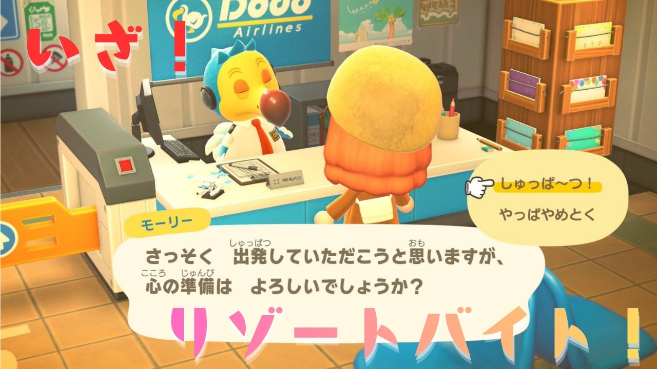 【#あつまれどうぶつの森 #animalcrossing 】いざ！リゾートバイトへ🛩【#新人vtuber  ＃もる酒場 #初見さん大歓迎 】