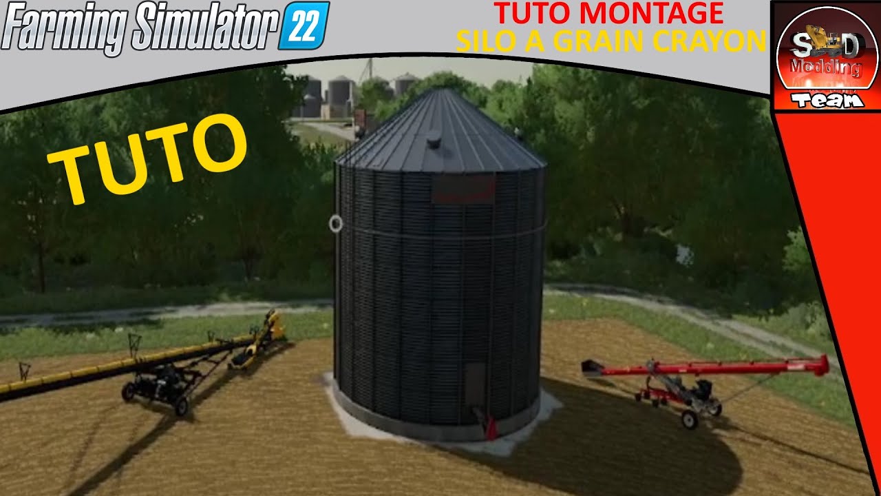 FS22 - TUTO Bien monter les silos à Grain type Crayon - YouTube