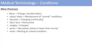Medical Terminology  The Basics  Lesson 2
