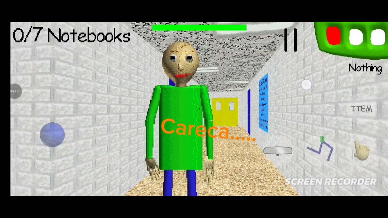 Vídeo de baldi'basics com eu passando raiva como esse careca