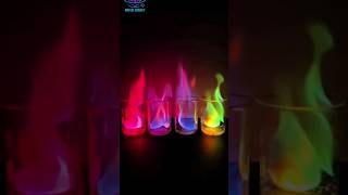 “Colorful Fire Experiment with Chemicals | Amazing Flame Test 🔥✨”#science #experiment #shorts #usa