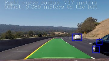 Vehicle Detection with CNN classifier plus lane detection using computer vision
