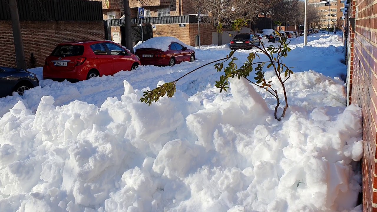 Filomena 3 días despues Madrid
