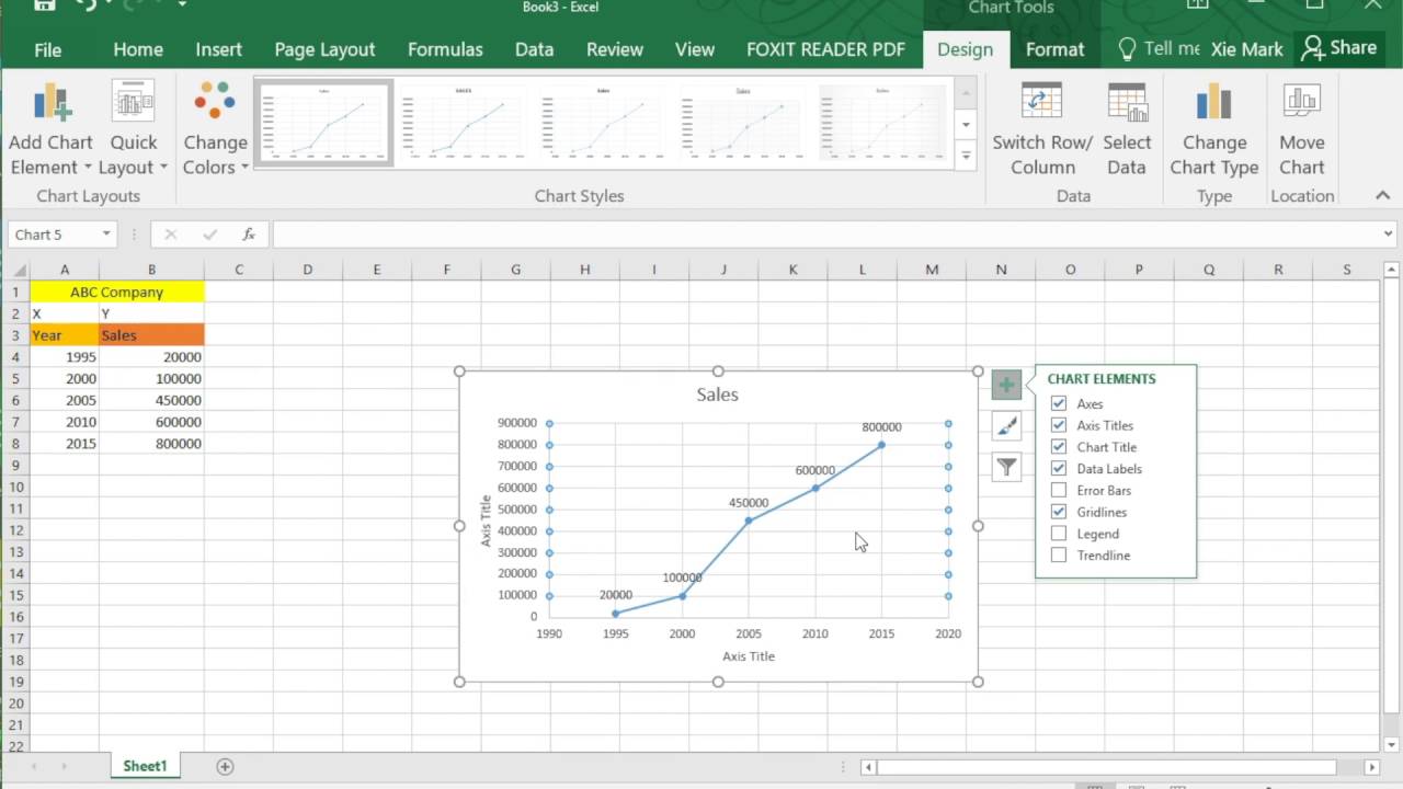 Chart Wizard Button Excel 2016