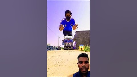 truck 🚒 jumping VFX magic video kinemaster editing 13 second #shortsfeed #shorts #vfx #magic #jcb