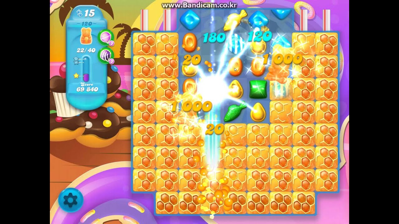 Candy Crush SODA Level 120 No booster clear (캔디 크러쉬 소다 120 레벨 공략) - YouTube