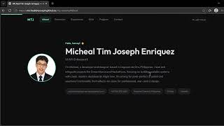 Webpage Resume with JavaScript Features and jQuery integration | Web System and Technologies
