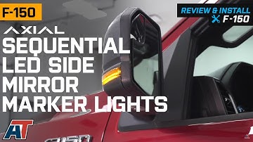 2015-2018 F150 Axial Sequential LED Side Mirror Marker Lights; Smoked Review & Install