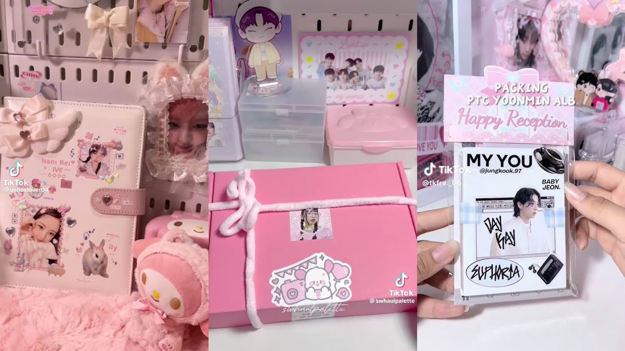 🎀✨️packing photocards kpop 💐 #4 [ korean ] tiktok compilation | caroline