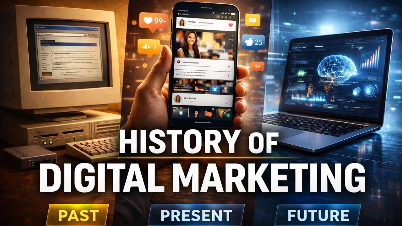 From Internet to AI: History of Digital Marketing 