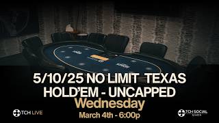 LIVE POKER | $5/$10/$25 No-Limit Hold'em Cash Game | TCH Social Austin screenshot 4